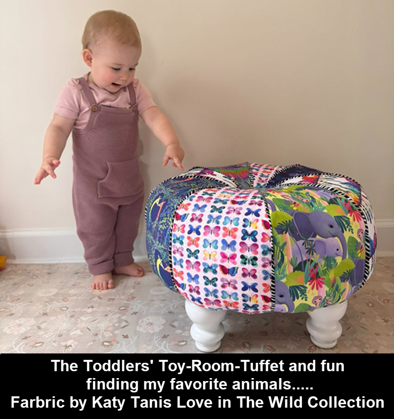 Toddlers toy room tuffet