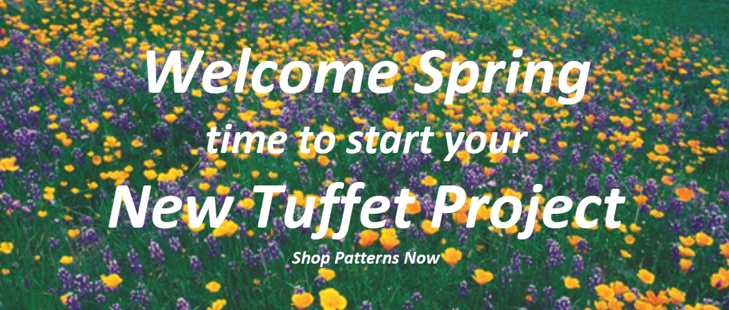 Picture of spring flowers and navigates to shop patterns